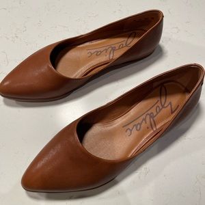 Brown Zodiac flats